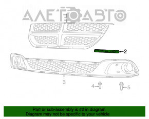 Emblema grilei radiatorului Dodge Grand Caravan 11-20