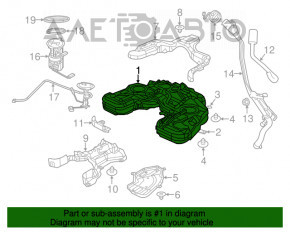 Rezervorul de combustibil pentru Jeep Grand Cherokee WK2 12-21 3.6