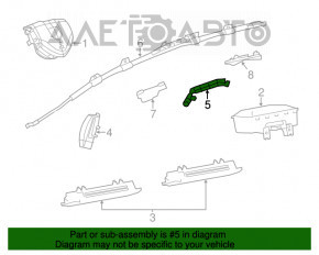 Airbagul pentru scaunul din spate dreapta Dodge Dart 13-16