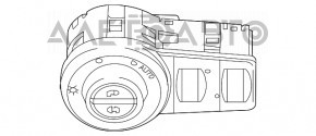 Controlul luminii Chrysler 200 15-17