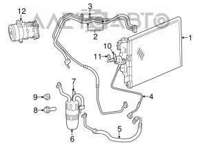 Компрессор кондиционера Chrysler 200 4d 11-14 2.4