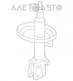 Amortizorul din față dreapta pentru Dodge Grand Caravan 11-20.