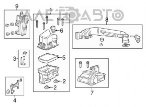 Receptor de aer Jeep Cherokee KL 14-18 2.4