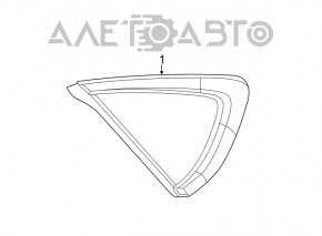 Fereastra din sticla opaca spate stanga Chrysler 200 15-17 mată