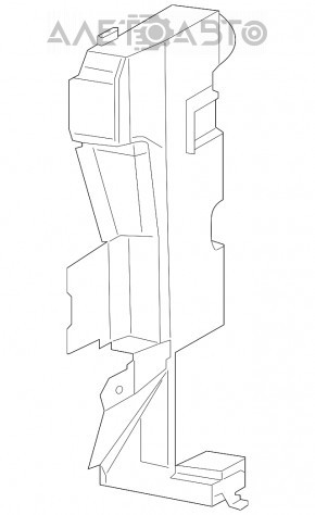 Deflectorul radiatorului dreapta pentru Jeep Cherokee KL 14-18 3.2