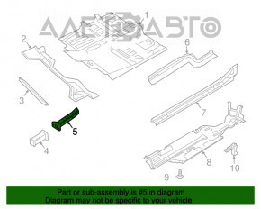 Amplificatorul de subramă frontal stânga Chrysler 200 15-17