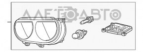 Far dreapta față asamblată Dodge Challenger 15-19 restilizare xenon