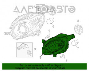 Semnalizator dreapta Fiat 500L 14-18