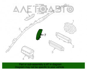 Airbagul de siguranță pentru scaunul din stânga al modelului Fiat 500L 14-