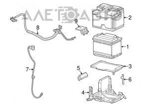 Suport baterie Fiat 500L 14-