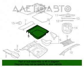 Поддон запаски Jeep Grand Cherokee WK2 14-21