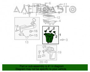 Corpul filtrului de aer Chrysler 200 15-17 3.6