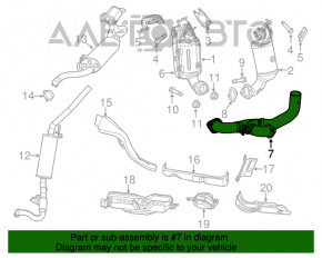 Tubul de admisie Dodge Grand Caravan 11-20