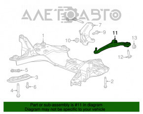 Maneta inferioară dreapta față Chrysler 200 15-17