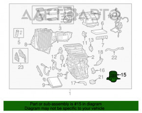 Motorul ventilatorului de încălzire Fiat 500L 14-