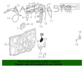 Петля двери верхняя передняя левая Chrysler 200 15-17