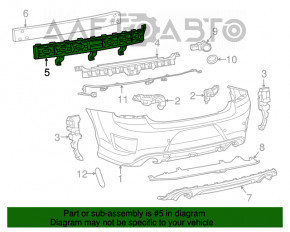 Absorbantul de bara spate pentru Dodge Charger 15-20 resturi