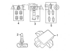 Monitorul de presiune a anvelopelor - Modulul Dodge Charger 15-20