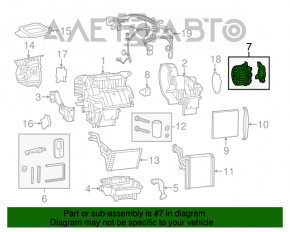Мотор вентилятор печки Chrysler 200 15-17