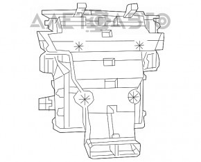 Корпус печки голый Jeep Grand Cherokee WK2 11-21