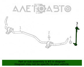 Bară stabilizatoare față stânga Jeep Cherokee KL 14- AWD