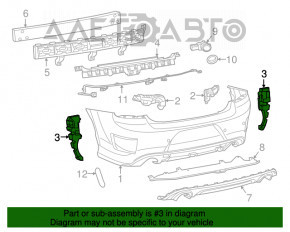 Montare bara spate stânga jos Dodge Charger 15-20 restul