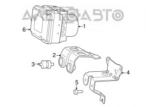 ABS АБС Chrysler 200 15-17