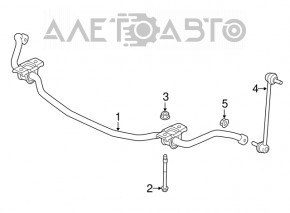 Bară stabilizatoare față stânga Chrysler 200 15-17