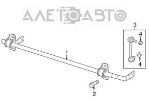 Тяга стабилизатора задняя правая Chrysler 200 15-17 fwd