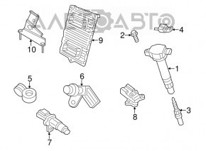 Modulul ECU al motorului Dodge Challenger 11-14 3.6