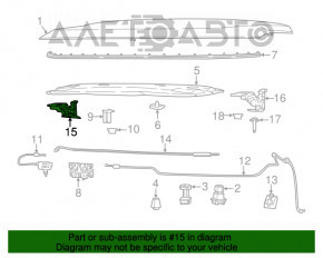 Bucla capotei dreapta Jeep Compass 17-