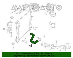 Tubul de răcire inferior Jeep Grand Cherokee WK2 16-22 3.6