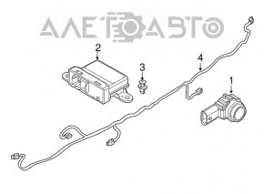 Modulul de asistare la parcare Jeep Compass 17-