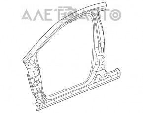 Bara caroseriei metalică cu stâlpul frontal stânga Chrysler 200 15-17