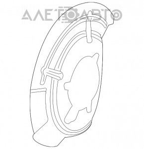 Capacul discului de frână din față dreapta pentru Fiat 500X 16-17