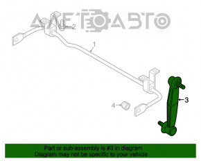 Bara de stabilizare spate dreapta pentru Jeep Compass 17- AWD