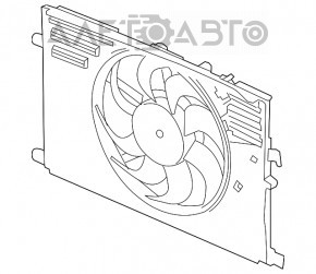 Difuzorul carcasei radiatorului asamblat pentru Fiat 500X 16-17 2.4