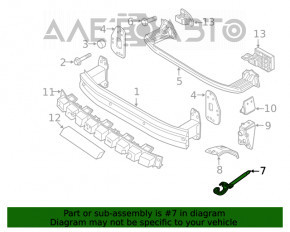 Bara de protecție față stânga Jeep Renegade 15-