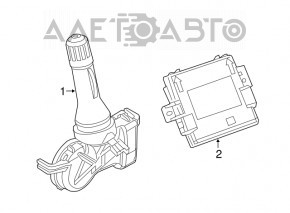 Tire Pressure Monitoring Module Jeep Renegade 15-