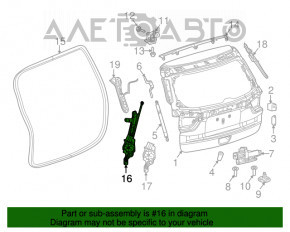 Привод мотор двери багажника Jeep Compass 17-