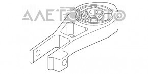 Pernele motorului spate Jeep Compass 17- cutie de viteze automata/manuala 6 trepte