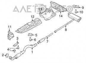 Silencer spate cu teava Jeep Renegade 15- awd Limited