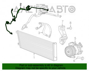 Bobina de aer condiționat Fiat 500X 16-18 2.4