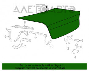 Крышка багажника Dodge Charger 15-20 рест без камеры
