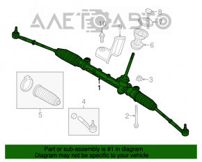 Рейка рулевая Jeep Compass 17-21