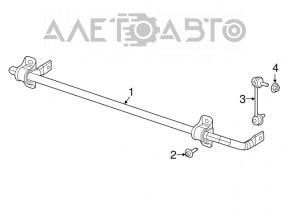 Тяга стабилизатора задняя левая Jeep Compass 17- FWD