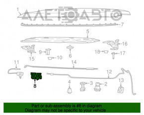 Замок капота Jeep Compass 17-