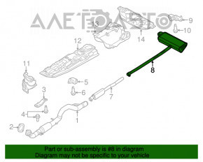 Silentioză spate cu tanc pentru Fiat 500X 16-18 2.4