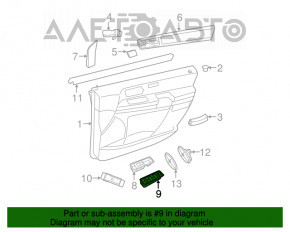 Controlul geamului electric din față, stânga, pentru Dodge Grand Caravan 11-20