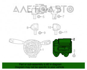 Modulul airbag SRS computer pentru pernele de siguranță Jeep Compass 17-